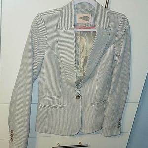 Blazer , love21 , small , white and blue